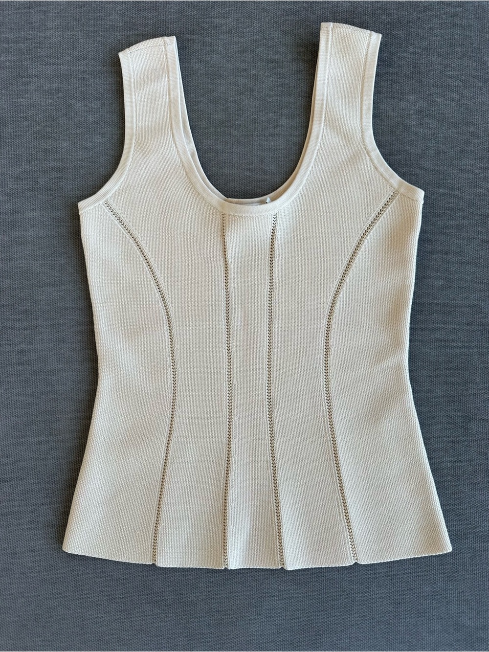 Zimmermann Cream Knit Tank & A-Line Skirt Set - Picture 4 of 6